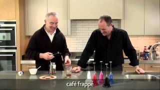 How to make a frappé coffee using an aerolatte milk frother [upl. by Aicatsana]