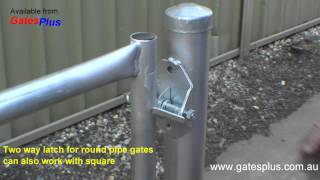 Gate Latch 2 way for round pipe and square [upl. by Moses]