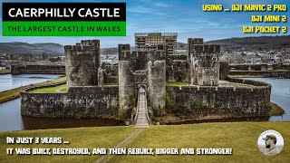 Caerphilly Castle  The Largest in Wales 2nd in Britain [upl. by Ynaittirb]