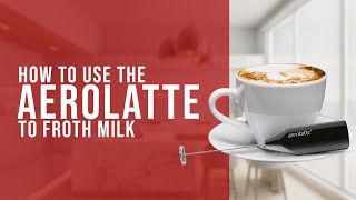 How To Use the AeroLatte To Froth Milk [upl. by Mak]