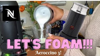 How To Foam Milk With Aeroccino 3 Make Coffee With Foam Tips amp Tricks  Easy Foamed Latte Recipe [upl. by Arikaahs]