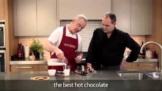 How to make a hot chocolate using an aerolatte milk frother [upl. by Briano]