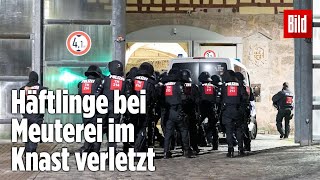 Gefängnismeuterei Polizei stürmt Knast in Thüringen  JVA Untermaßfeld [upl. by Marta]